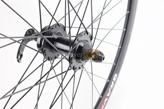 Колесо 27,5" переднє Disk-brake, обід "крапля" та втулка 14Gx36H алюмінієві NECO MS37F, кріпл. ексцентрик, "GRAVITY"