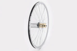 Колесо 28" заднє, обід "крапля" алюмінієвий, втулка ХВЗ черв'якова 14Gх36H, крепл. гайка, сіре