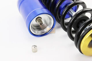 Амортизатор задній GY6/Yamaha - 265мм*d60мм (втулка 12мм / вилка 8мм) газовий регул., чорний к-кт 2 шт