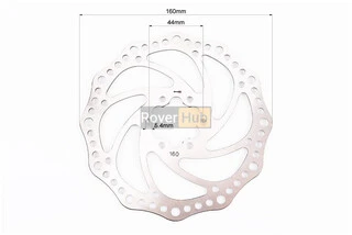 Гальмівний диск 160мм, кріпл. 6 болтів, DR02