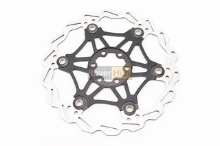 Гальмівний диск 180мм, кріпл. 6 болтів, на алюмінієвому павуку, чорний FD-01