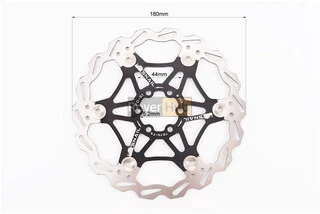 Гальмівний диск 180мм, кріпл. 6 болтів, на алюмінієвому павуку, чорний FD-01