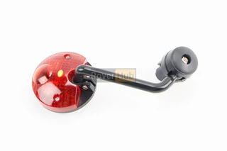 Дзеркало кругле, чорне з габаритом JY-05