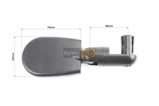 Дзеркало регульоване, кут налаштування 360&deg;, чорне BM-101