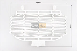 Кришка кошика багажного переднього, пластмасова, біла