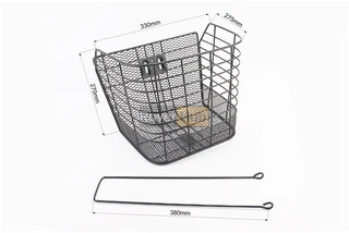 Корзина багажная передняя 26", чёрная JL-CK055 (возможны царапины, сколы, дефекты покраски)