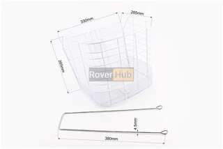 Корзина багажная передняя 26", белая JL-CK055 (возможны царапины, сколы, дефекты покраски)