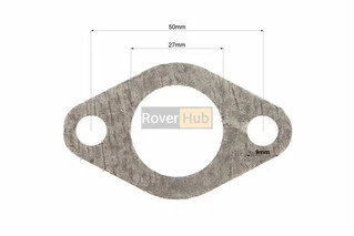 Прокладка глушника 173F/177F/182F/188F/190F, 2отв., головка-коліно