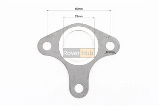 Прокладка глушника 173F/177F/182F/188F/190F, 3отв., коліно-глушник