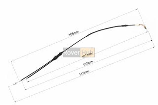 ZS200GS Трос газу (подвійний) (трос 117/107см; кожух 105/101см)