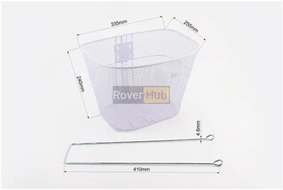 Корзина багажная передняя 28", белая TH-166 (возможны царапины, сколы, дефекты покраски)