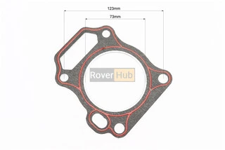 Прокладка головки циліндра 173F-73mm (пароніт, червона нитка) для двигуна GX-240 - 8л.с.