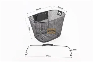 Кошик багажний, кріпл. швидкознімне на кермо, чорний JY-301Z (можливі подряпини, сколи, дефекти фарбування)