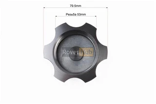 Кришка бака паливного "метал" + сапун, 110/125/140/150/160cc, чорна