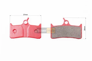 Тормозные колодки Disk-brake (Shimano BR-M755, M755DH, XTR Pre-02, Grimeca system 8, Hope M4, Sram 9,0), красные YL-1010