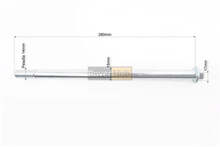 BOXER BM/ВМX 150cc Ось заднего колеса d15mm; L280mm
