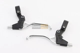 Тормозные ручки, алюминиевые, чёрно-серые TS384A