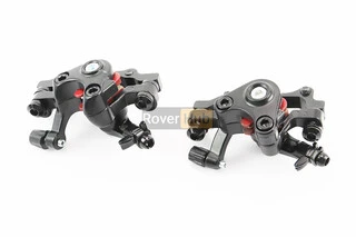 Гальмівні супорти передні (F160/R140мм)+задні (F180/R160мм), чорні BOLI