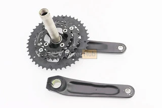 Шатуни "Hollowtech II" 175мм, 44.32.22T MTB+каретка SM-BB52, інтегрована вісь 24мм, алюмінієві, чорні ALIVIO FC-M4060