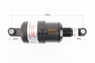 Амортизатор закритий 170мм регульований, чорний