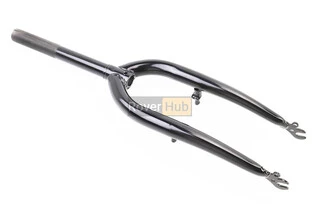 Вилка 20" з різьбою 1" (25,4мм), шток 200мм, V-brake, чорна