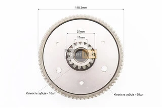 Зчеплення в зборі (кошик)