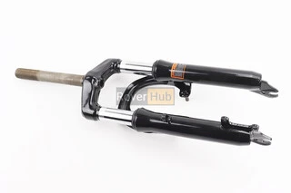 Вилка 20" амортизаційна, з різьбою 1" (25,4мм), шток 180мм, з ходом 50мм, V/Disk-brake, чорна