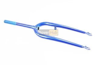 Вилка 24" з різьбою 1" (25,4мм), шток 240мм, V-brake, синя