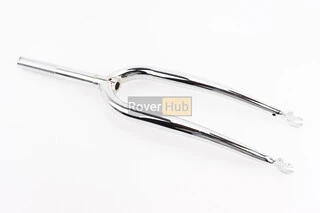 Вилка 24" з різьбою 1" (25,4мм), шток 200мм, нікельована