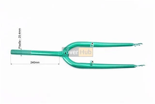 Вилка 24" з різьбою 1" (25,4мм), шток 240мм, зелена