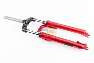 Вилка 26 "амортизаційна, без різьби 1-1/8" (28,6мм), шток 190мм, з ходом 60мм, Disk-brake, червона YS-3041