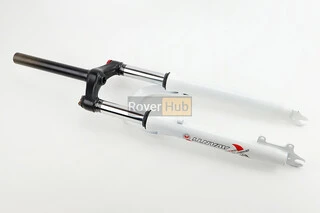 Вилка 26 "амортизаційна, без різьби 1-1/8" (28,6мм), шток 200мм, з ходом 80мм, Disk-brake, M Lockout, біла FRK-26