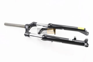 Вилка 26" амортизаційна, без різьби 1-1/8" (28,6мм), шток 240мм, з ходом 100мм, V/Disk-brake, Preload, алюмінієва, чорна XCM 30