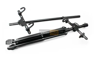 Підставка під 2 велосипеди регульована висота 100-150 см, регульований кут нахилу велосипеда, чорна HS-QX-006G