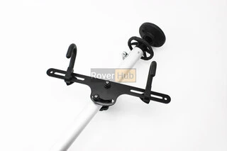 Подставка под 2 велосипеда телескопическая 1,8-3м, регулируемый угол наклона велосипеда, алюминиевая, серая HS-051