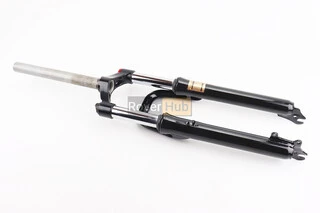 Вилка 26 "амортизаційна, без різьби 1-1/8" (28,6мм), шток 260мм, з ходом 75мм, Disk-brake, M Lockout, чорна LJ-644