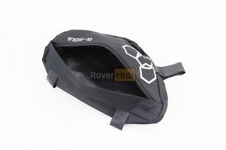 Сумка передня під раму трикутна 280х135х60мм, кріпл. на липучці, вологозахисна, чорна