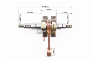 Колінвал 1E40F шатун - жовтий, "PRO SERIA"