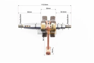 Колінвал 1E44F шатун - жовтий, "PRO SERIA"