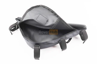 Сумка под раму треугольная 3500х260х200мм, крепл. на липучке, влагозащитная, светоотражающие полосы, чёрная