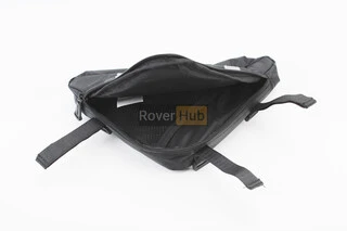 Сумка под раму треугольная 280х220х200мм, крепл. на липучке, влагозащитная, светоотражающие полосы, чёрная