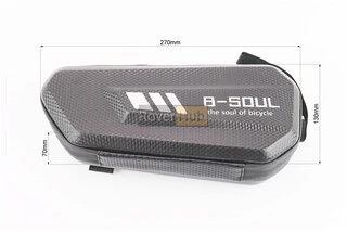 Сумка під раму (жорсткий чохол), кріпл. на липучці, "карбон"