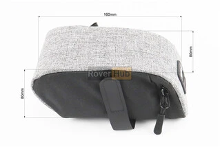 Сумка під сидіння, кріпл. на липучці, чорно-сіра