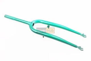 Вилка 26" с резьбой 1" (25,4мм), шток 240мм, V-brake, зеленная