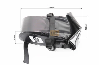 Сумка під сидіння (Bikepacking) 1-1,5L вологозахисна, світловідбиваючі вставки, кріпл. швидкознімне, чорна