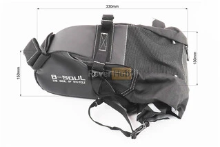 Сумка під сидіння (Bikepacking) 12L, кріпл. швидкознімне, чорно-сіра
