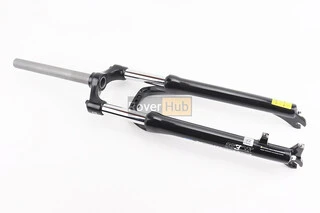 Вилка 29" амортизаційна, без різьби 1-1/8" (28,6мм), шток 260мм, з ходом 80мм, Disk-brake, Preload, алюмінієва, чорна XCE 28