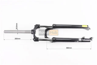 Вилка 29" амортизаційна, без різьби 1-1/8" (28,6мм), шток 260мм, з ходом 80мм, Disk-brake, Preload, алюмінієва, чорна XCE 28