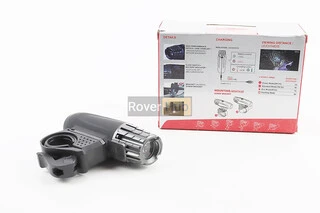 Фонарь передний 1 диод 200 lumen, Li-ion 3.7V 1200mAh зарядка от USB, влагозащитный, чёрно-серый