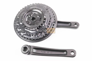 Шатуни "квадрат" 170мм, 42.34.24T MTB, алюмінієві, чорні MA16-311AP